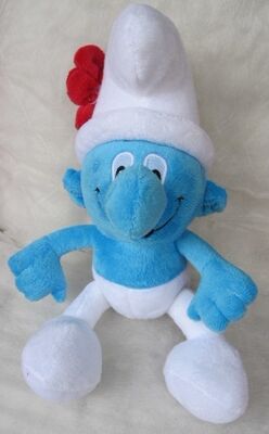 Jouets mignons de peluche de bande dessinée de peluches de Smurf pour vendre la machine de grue