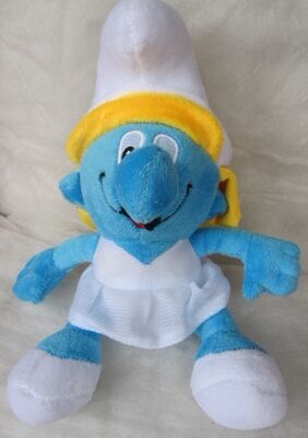 Jouets mignons de peluche de bande dessinée de peluches de Smurf pour vendre la machine de grue