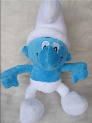 Jouets mignons de peluche de bande dessinée de peluches de Smurf pour vendre la machine de grue