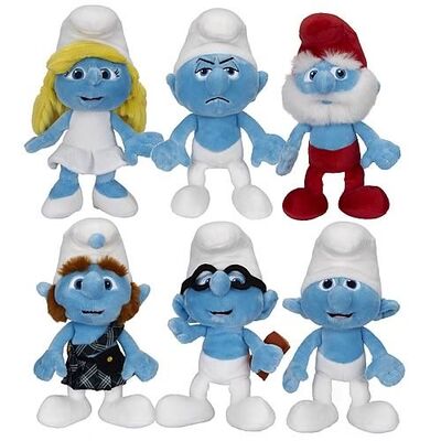 Jouets mignons et bleus de peluche de bande dessinée de jouet bourrés par Smurf pour des cadeaux de promotion