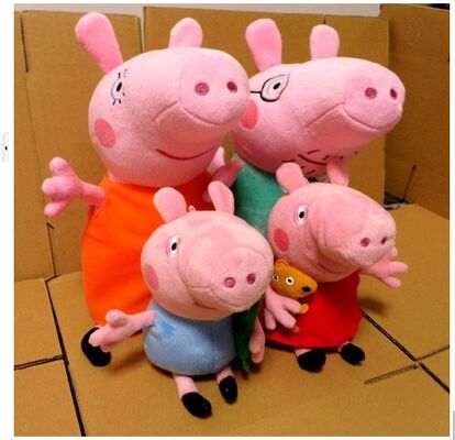 La peluche de bande dessinée de peluches de porc de Peppa joue des cadeaux de promotion