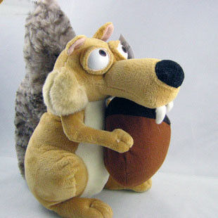 Jouets de peluche de bande dessinée de peluches de période glaciaire pour la collection, Brown