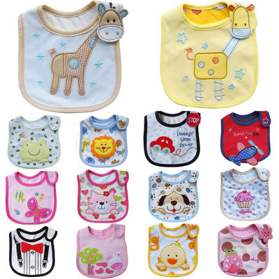 Bavoirs faits sur commande de bébé de coton drôle pour le garçon et la fille, Eva imperméable