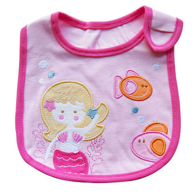 Beau bavoir imperméable de serviette de salive de princesse Soft Cotton Baby Bibs pour l'alimentation d'enfant