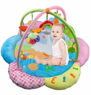 Beaux gymnases faits sur commande Playmat de jeu de bébé de fleur et gymnase pour des bébés