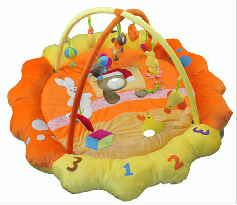 Le tournesol badine le gymnase de jeu d'activité de bébé de gymnases de jeu dans orange, vert, Rose