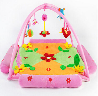 Beaux gymnases de jeu de bébé bleu de fleur, gymnases d'intérieur de jeu pour des enfants en bas âge