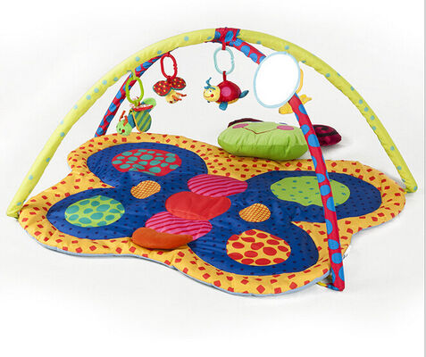 Gymnases de jeu de bébé de papillon et tapis/matériel infantile de polyester de gymnase d'activité