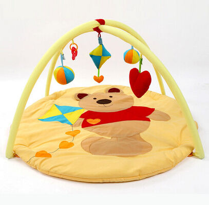 Temps doux heureux de mélodies d'enfant de jouet d'activité de gymnase et de tapis de jeu de bébé de jardin de Winnie the Pooh et d'enfant en bas âge de mousse de plancher