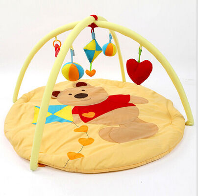 Temps doux heureux de mélodies d'enfant de jouet d'activité de gymnase et de tapis de jeu de bébé de jardin de Winnie the Pooh et d'enfant en bas âge de mousse de plancher