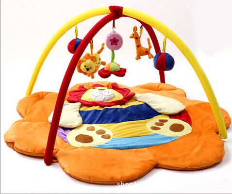 Gymnases oranges de jeu de bébé de lion/professionnel musical de gymnase jeu de bébé