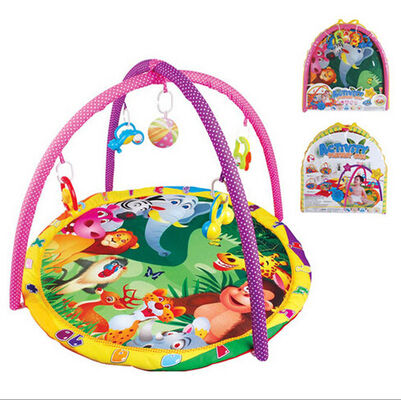 Temps doux heureux animal de mélodies d'enfant de jouet d'activité de gymnase et de tapis de jeu de bébé de jardin de forêt et d'enfant en bas âge de mousse de plancher
