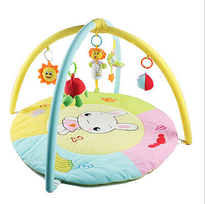 Gymnase personnalisé de jeu d'activité de bébé de lapin de lapin avec le matériel mou