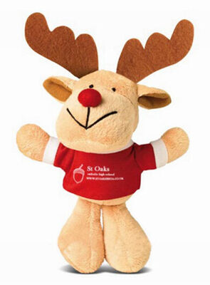 Jouet Keychain de peluche bourré petit par renne de mode pour la promotion de Noël