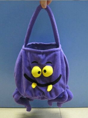 jouets de peluche bourrés par sac pourpre de cadeau de 12inch Halloween pour la partie de Halloween