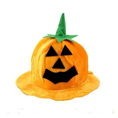 L'orange badine les peluches mignonnes de jouets de peluche de Halloween de chapeau de potiron