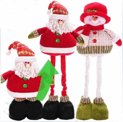 Bonhomme de neige bourré grand par Noël personnalisé de 68cm avec la jambe de Streaching
