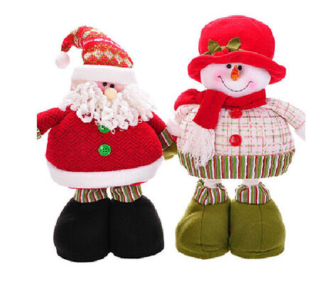 Bonhomme de neige bourré grand par Noël personnalisé de 68cm avec la jambe de Streaching