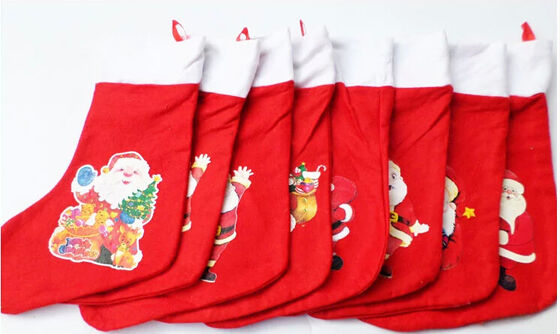 le cadeau de peluche de bas de Santa de Noël 16inch pour des vacances de Noël célèbrent