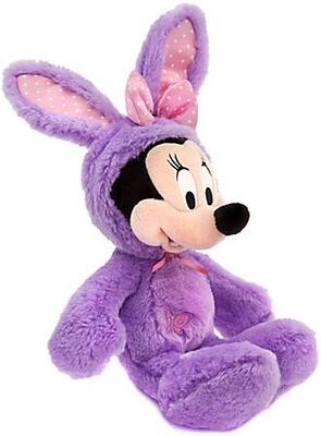 Lapins bourrés par peluche molle écologique de Minnie Mouse pour Pâques, pourpres
