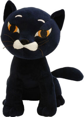 peluche noire/blanche de 12 pouces de chat joue la peluche molle de bande dessinée