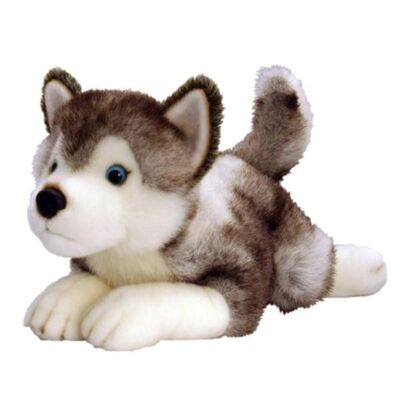 la peluche faite sur commande de peluche enrouée blanche molle de 12 pouces joue écologique