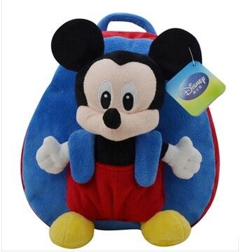 L'école molle mignonne d'enfants balade le sac d'école de Disney Mickey Mouse