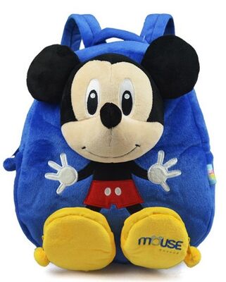 Sac à dos de Mickey Mouse personnalisé par bleu pour l'enfant en bas âge, écologique