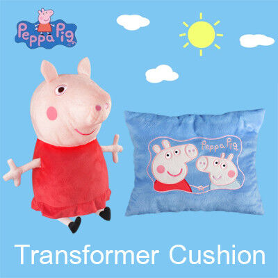 Coussins et oreillers réversibles de jouet de peluche de porc de Peppa de mode pour la literie