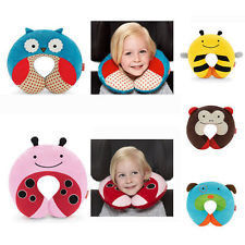 Oreiller de cou de voyage de Seat de voiture de forme de la peluche U et coussin, coussin animal de peluche pour des soins