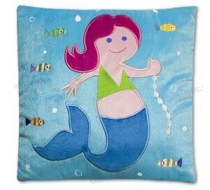 Princesse personnalisée Mermaid Plush Square Pillows de Disney d'oreiller de bébé belle