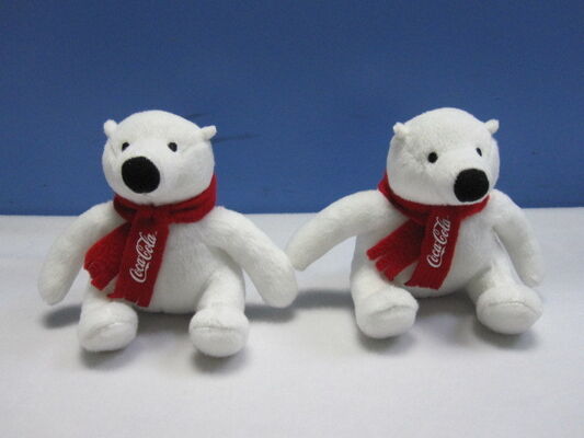 poussée mignonne Keychain de peluche d'ours blanc de coca-cola de Noël de 12cm