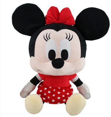 Jouets mous de peluche de Disney de rose de jouet de Minnie Mouse de grande tête avec le logo fait sur commande