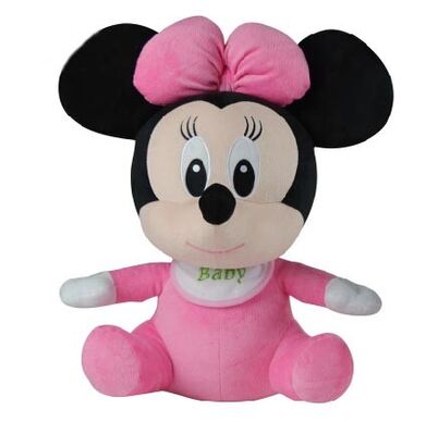 Jouets mous de peluche de Disney de rose de jouet de Minnie Mouse de grande tête avec le logo fait sur commande