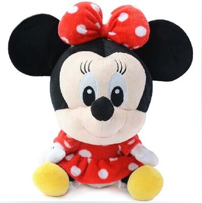 Jouets mous de peluche de Disney de rose de jouet de Minnie Mouse de grande tête avec le logo fait sur commande