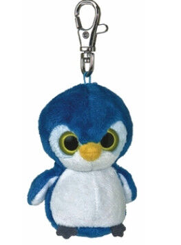 Cadeaux noirs et gris de promotion de Keychain de jouet de peluche de peluche de pingouin 12cm