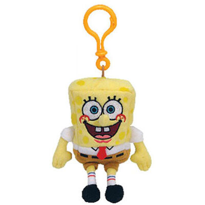 Jouet Keychain de peluche de peluches de Spongebob avec le tissu mou de peluche