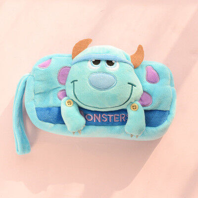 Jouets de papeterie de trousse d'écolier de peluche de Sulley d'université de monstres adaptés aux besoins du client