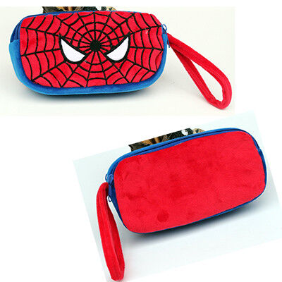 Trousse d'écolier mignonne de peluche de personnages de dessin animé d'homme d'araignée pour des cadeaux de promotion