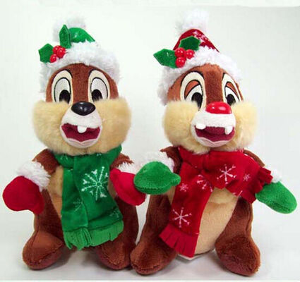 la peluche de Disney de bande dessinée de 20cm joue des peluches de Charistmas de Dale et de puce