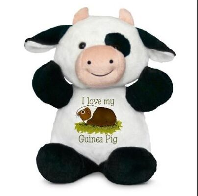 Jouets adaptés aux besoins du client de peluche de vache à Milka de mode dans le blanc et le noir