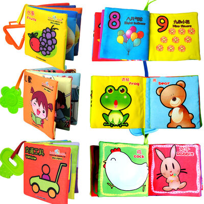 20 livres de tissu de Bbay de styles pour le papier sain de jouets éducatifs de bébé pour le bébé apprenant tôt