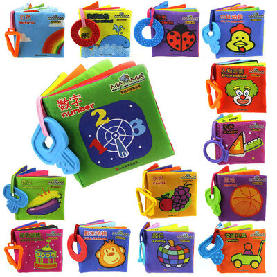 20 livres de tissu de Bbay de styles pour le papier sain de jouets éducatifs de bébé pour le bébé apprenant tôt