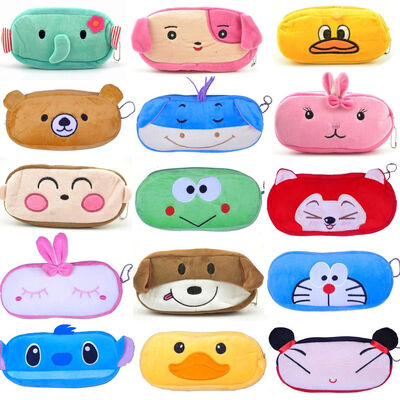 Trousse d'écolier animale mignonne d'enfants/sac frais de crayon de peluche pour l'école