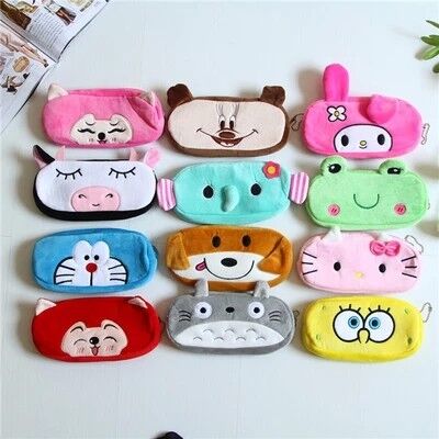 Trousse d'écolier animale mignonne d'enfants/sac frais de crayon de peluche pour l'école