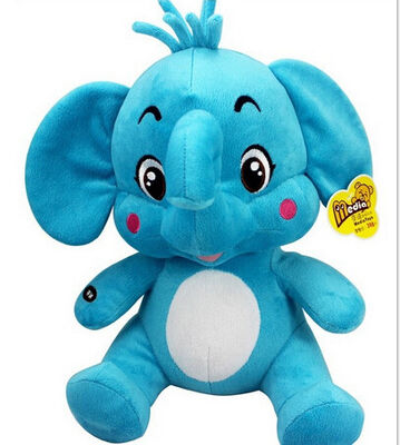 jouets musicaux de peluche d'éléphant de 12 pouces pour le bébé tôt apprenant et jouant
