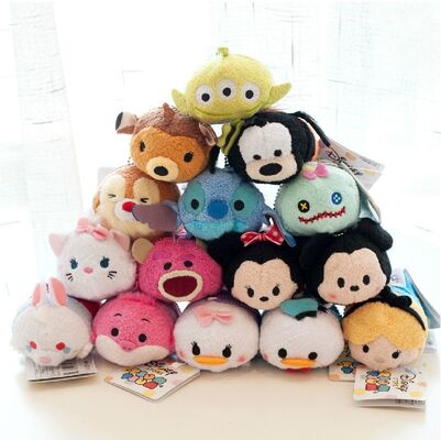 Jouets chauds de peluche de collection de Disney Tsum Tsums pour le sac de Keychain de décapant d'écran de téléphone portable