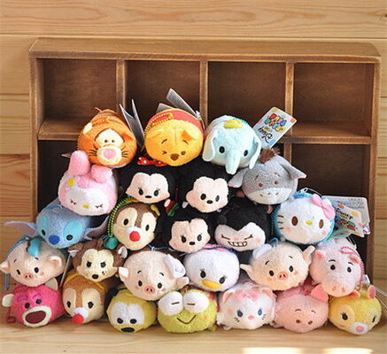 Jouets chauds de peluche de collection de Disney Tsum Tsums pour le sac de Keychain de décapant d'écran de téléphone portable