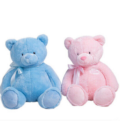 Beaux jouets mous bourrés bleus de peluche d'ours de nounours de 12 pouces pour des cadeaux de promotion