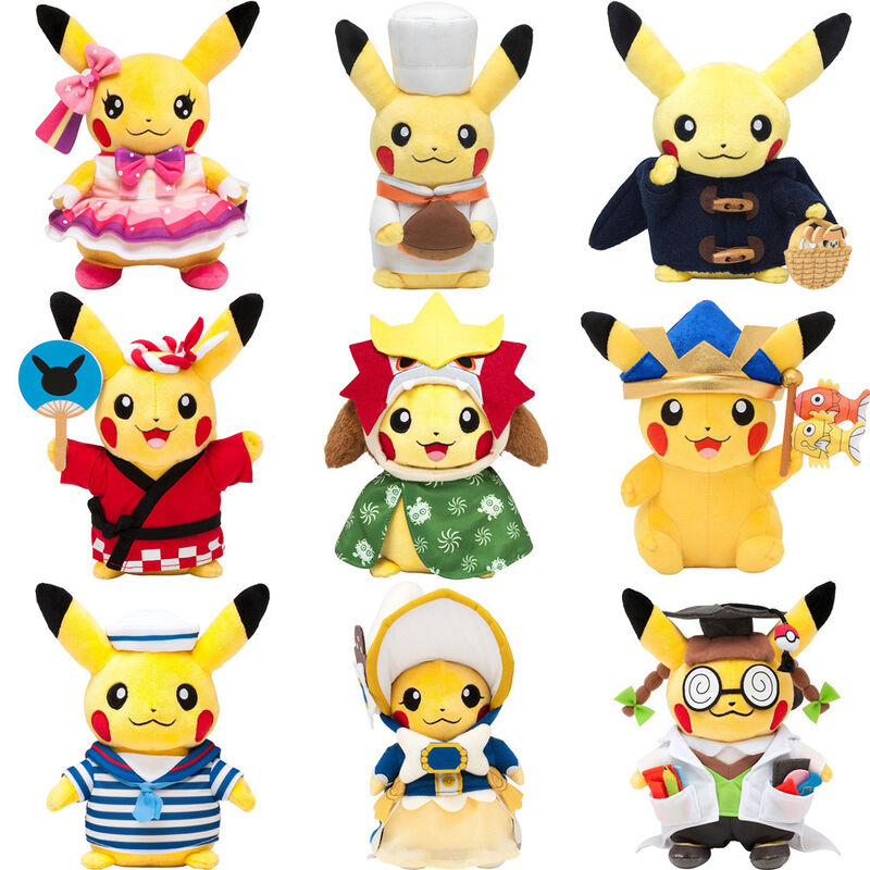 Les nouveaux personnages de dessin animé Pokemon ont bourré les jouets 8inch de peluche pour la machine de jouet de vente de grue